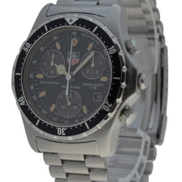 Vintage 37mm Tag Heuer Men's 2000 Series Chronograph Watch Ref 570.206 Serviced! - Picture 4 of 11